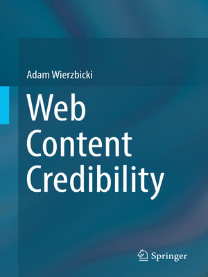 cover image of Web Content Credibility